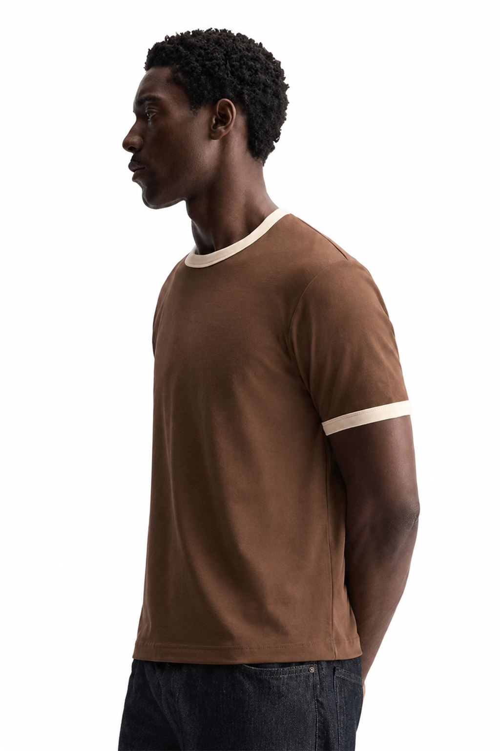 Mousse & Cream Ringer tee