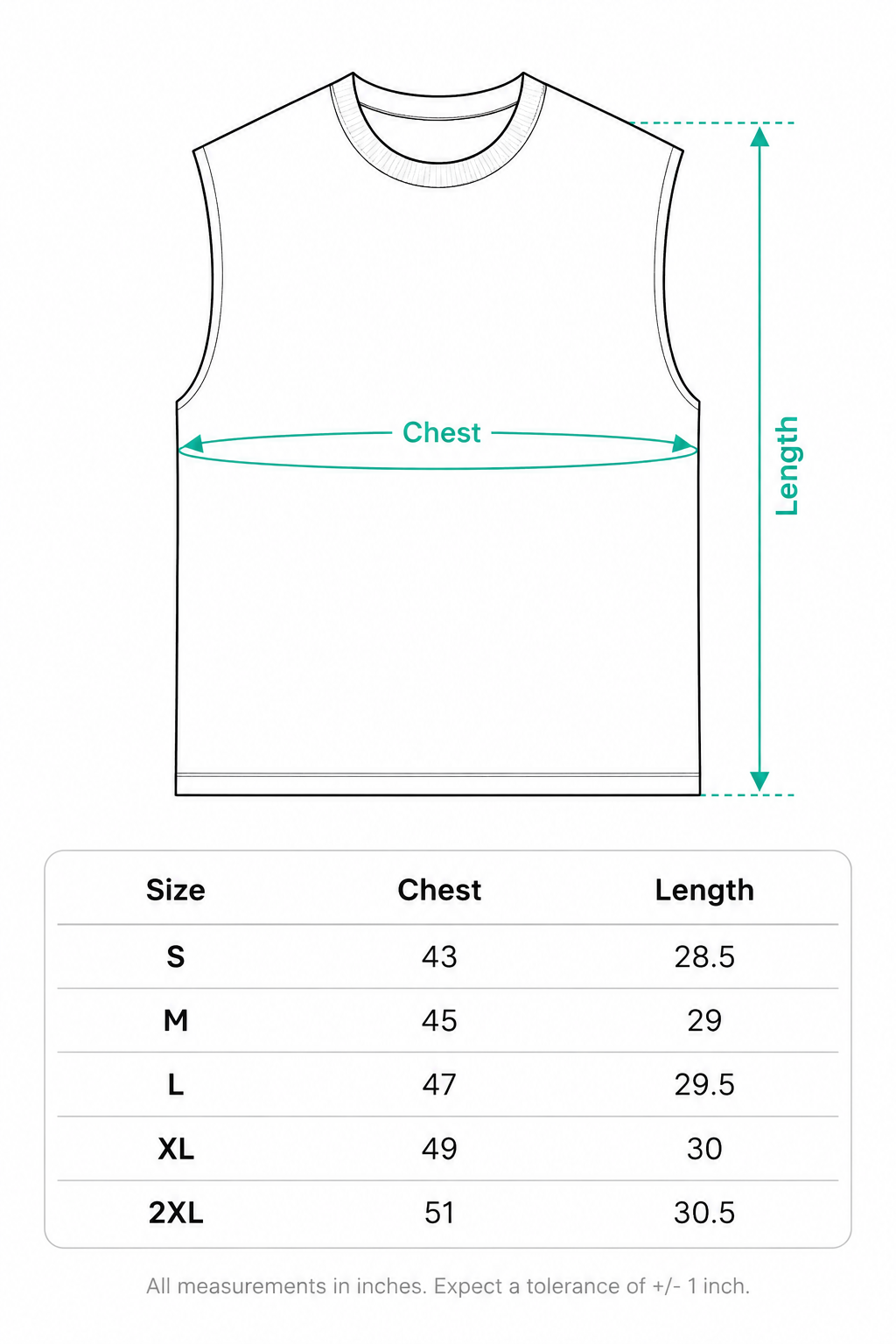 IGNEOUS® MAGMA ORE TANK size chart