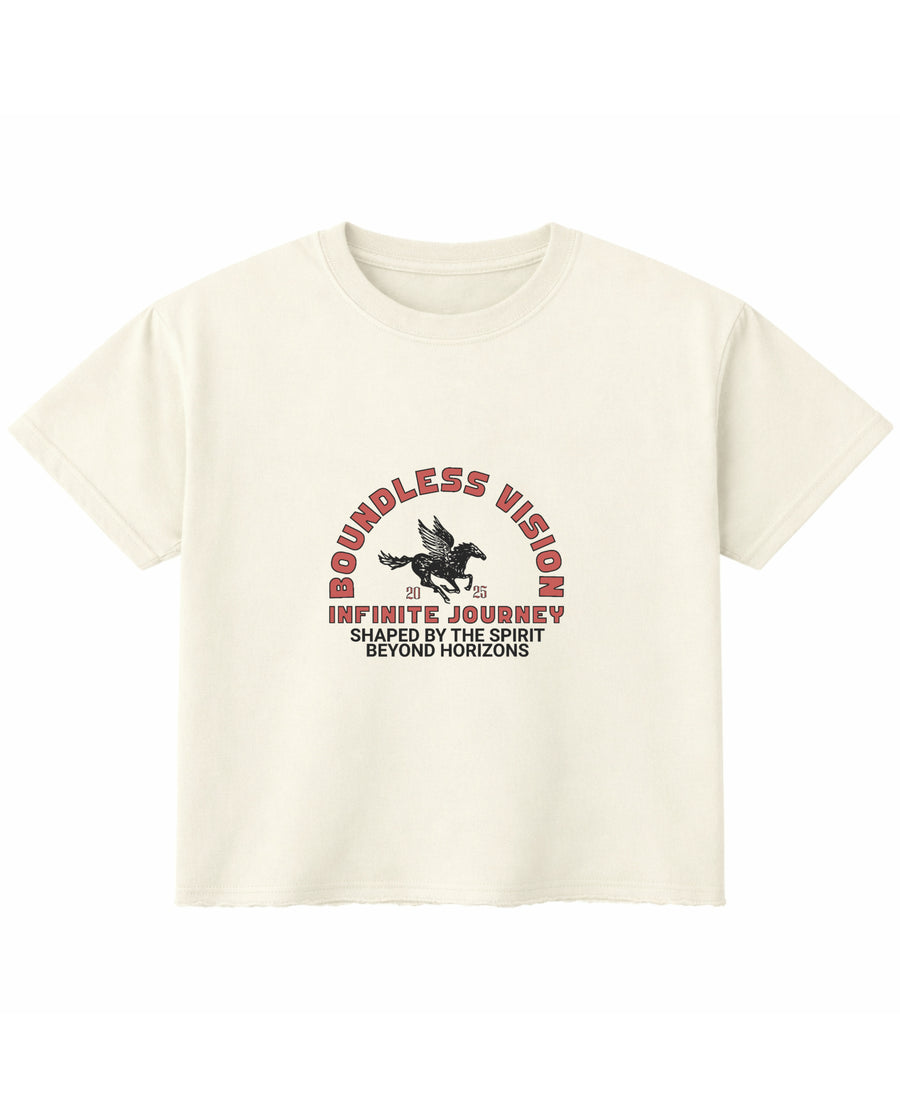 Off White Boxy Fit T-shirt Front Design