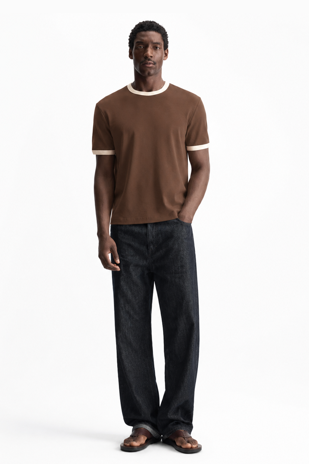 Mousse & Cream Ringer tee